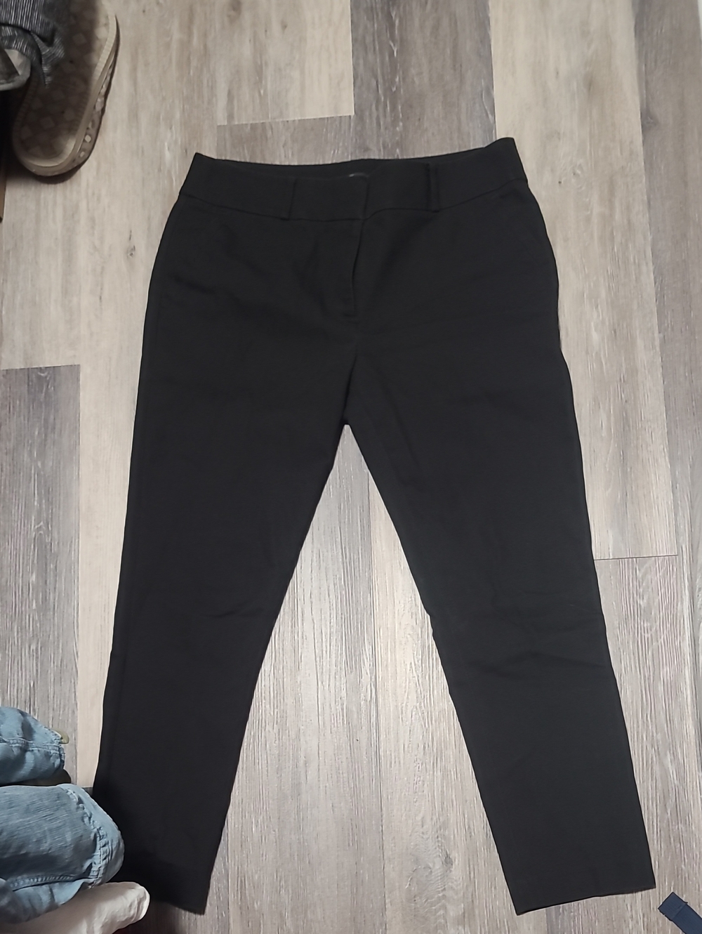 Loft Black Large 12 Marissa Skinny Ankle Trouser Pants Work